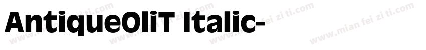 AntiqueOliT Italic字体转换